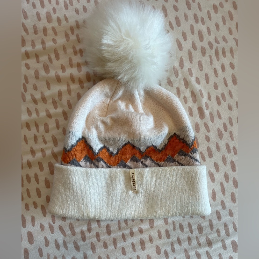 turtlefur mountain puffball beanie